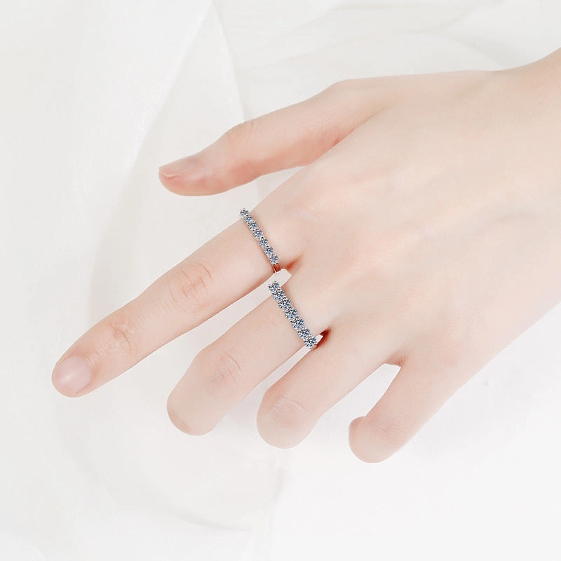 Wholesale 70 Cent Moissanite Sterling Silver Rings