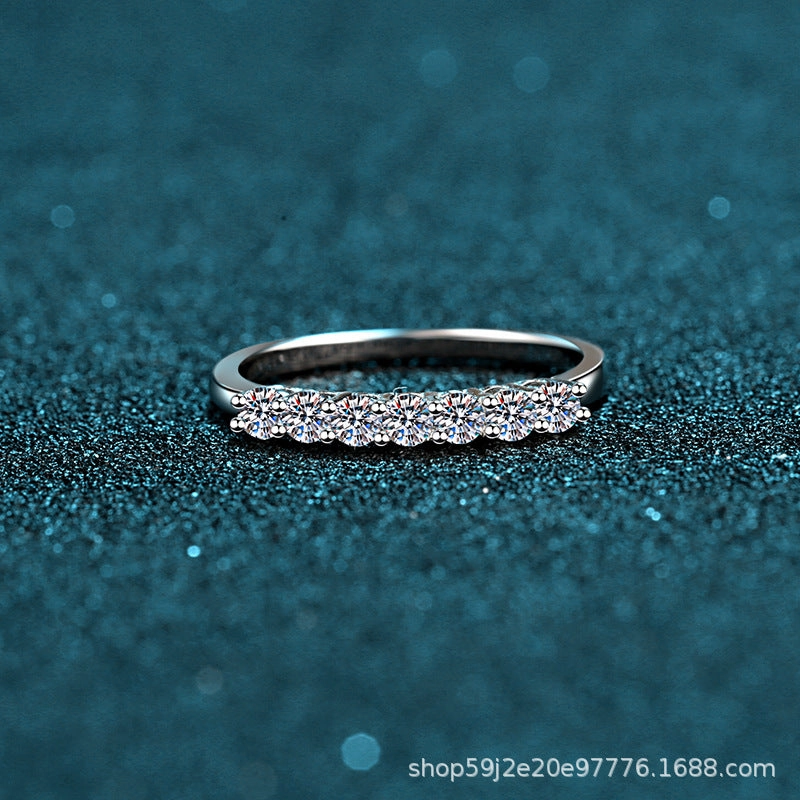 Wholesale 70 Cent Moissanite Sterling Silver Rings