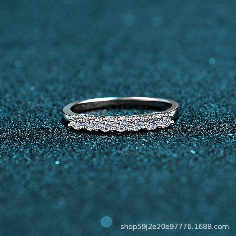 Wholesale 70 Cent Moissanite Sterling Silver Rings