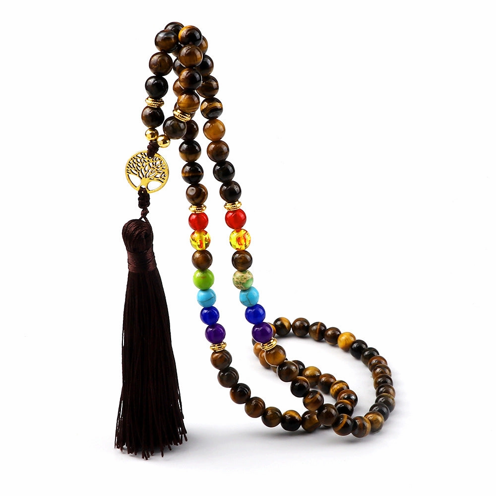 Wholesale 8mm Beaded Agate Stretch Tiger Eye Amethyst Bracelet