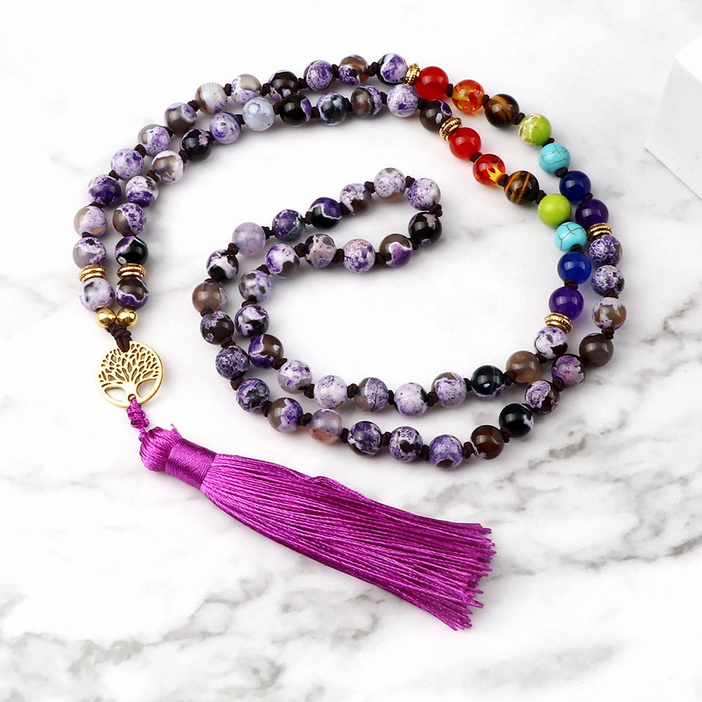 Wholesale 8mm Beaded Agate Stretch Tiger Eye Amethyst Bracelet