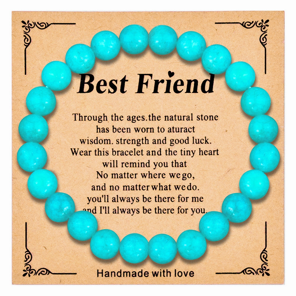 Wholesale  8mm colorful crystal beaded bracelet