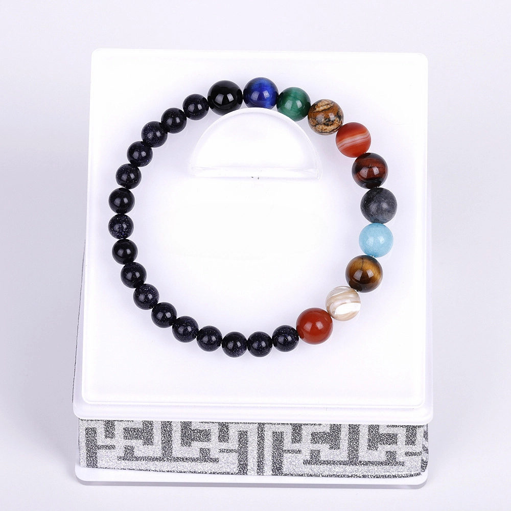 Wholesale 8mm Stone Eight Planets Bracelet Bracelet
