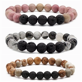 Wholesale 8mm Volcanic Stone Bracelets
