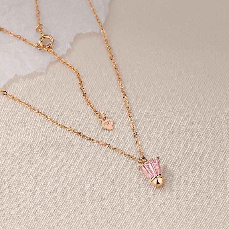 Wholesale 925 Silver Badminton Necklaces