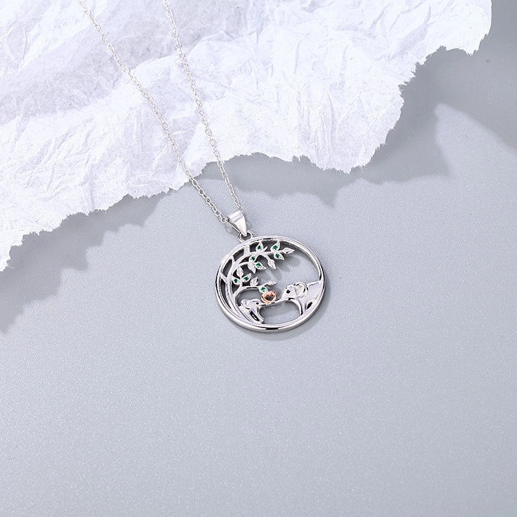 Wholesale 925 Silver Elephant Love Necklace