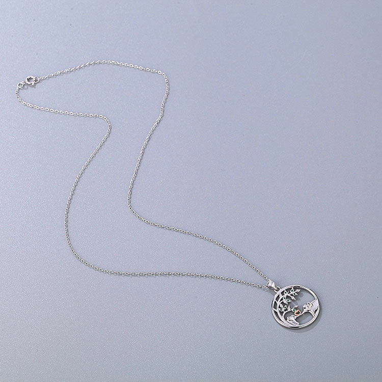 Wholesale 925 Silver Elephant Love Necklace