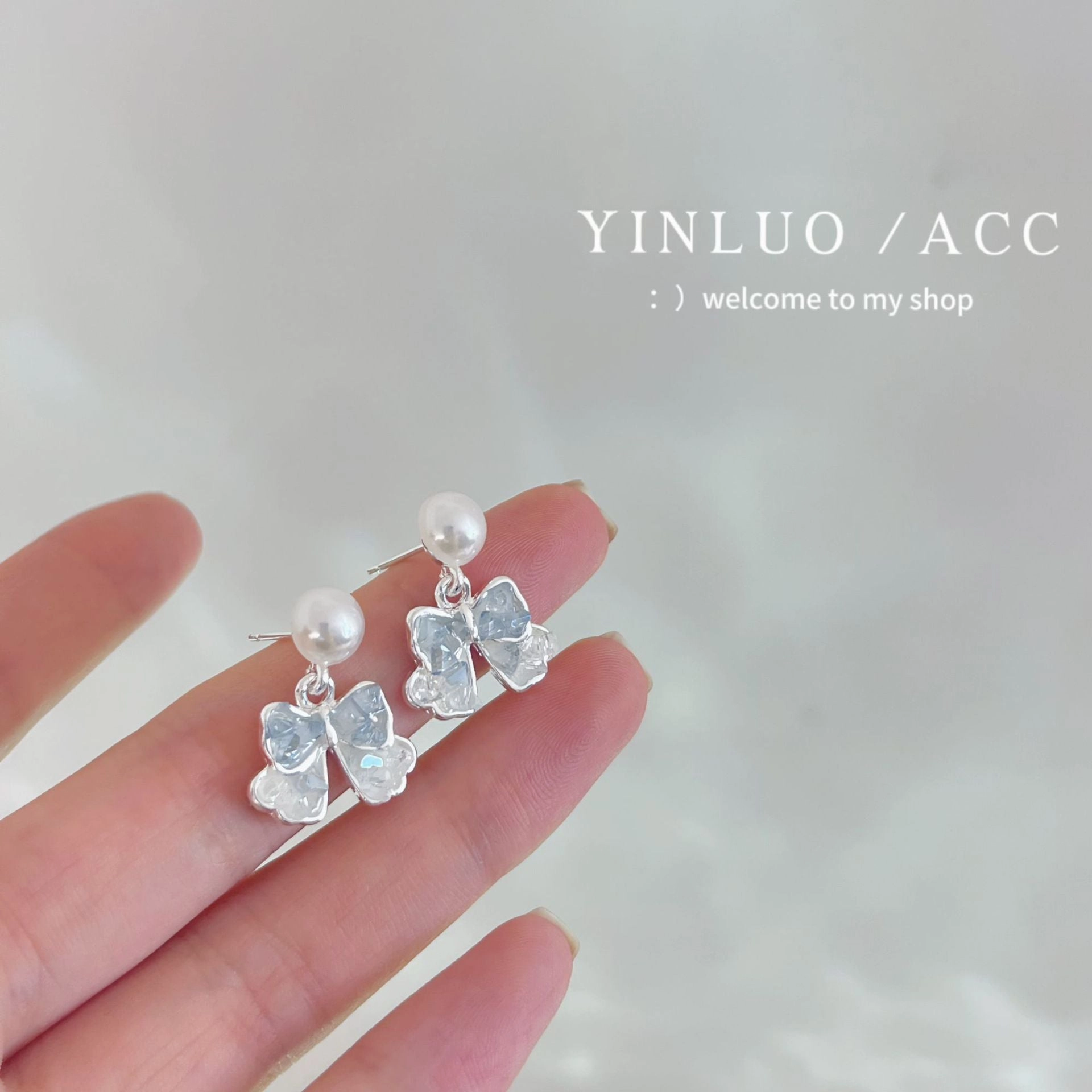 Wholesale 925 Silver Needle Ice Crystal Diamond Stud Earrings