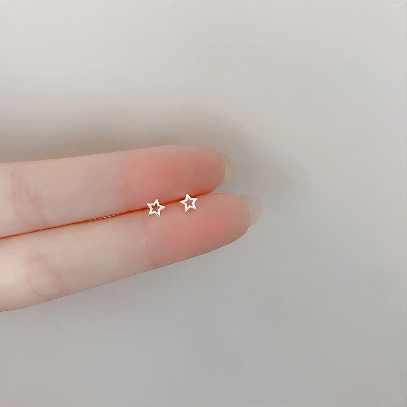 Wholesale 925 Silver Needle Mini Stealth Small Earrings