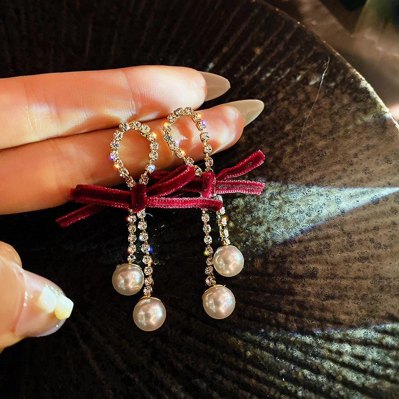 Wholesale 925 Silver Pin Vintage Earrings Pearl
