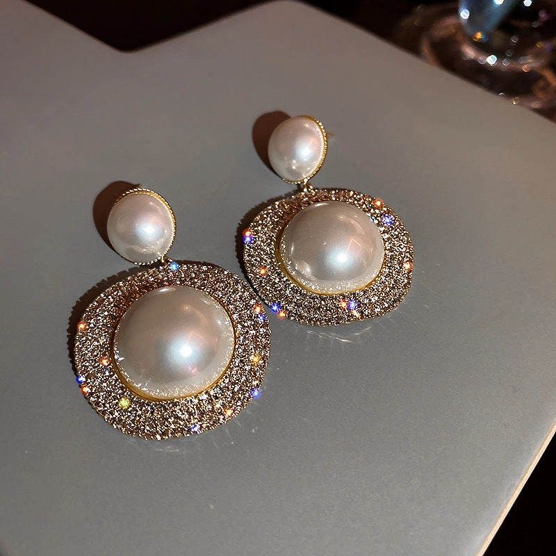 Wholesale 925 Silver Pin Vintage Earrings Pearl