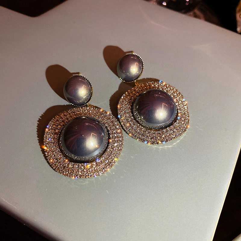 Wholesale 925 Silver Pin Vintage Earrings Pearl