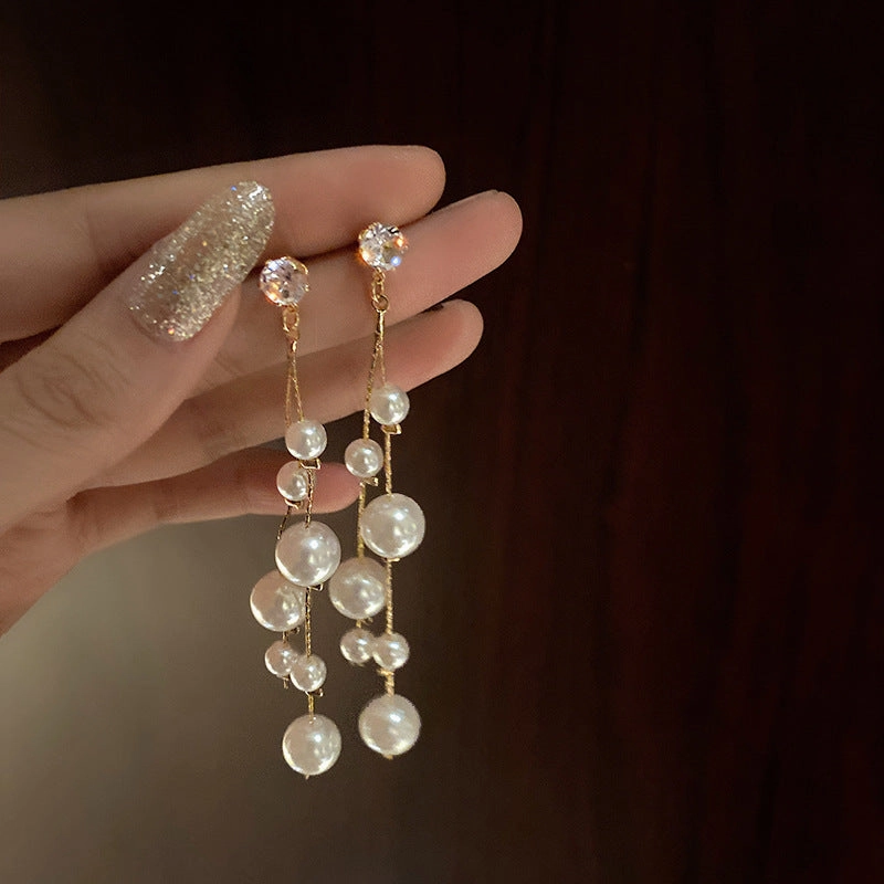 Wholesale 925 Silver Pin Vintage Earrings Pearl