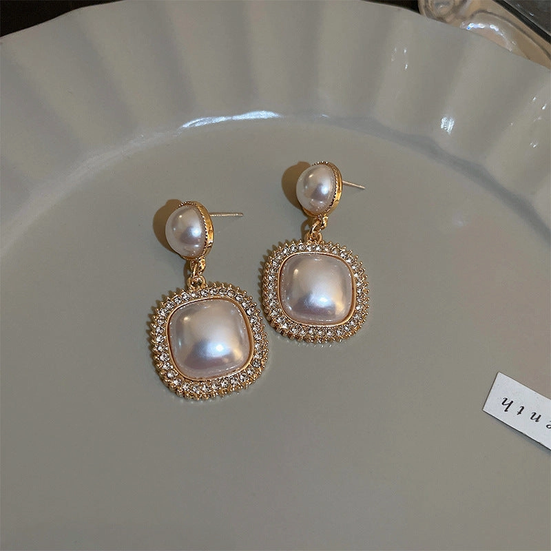 Wholesale 925 Silver Pin Vintage Earrings Pearl