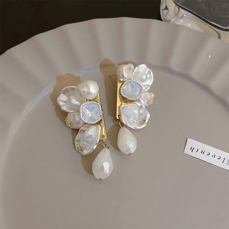 Wholesale 925 Silver Pin Vintage Earrings Pearl