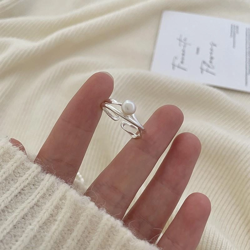 Wholesale 925 silver plate plain ring, high-end, versatile and adjustable opening