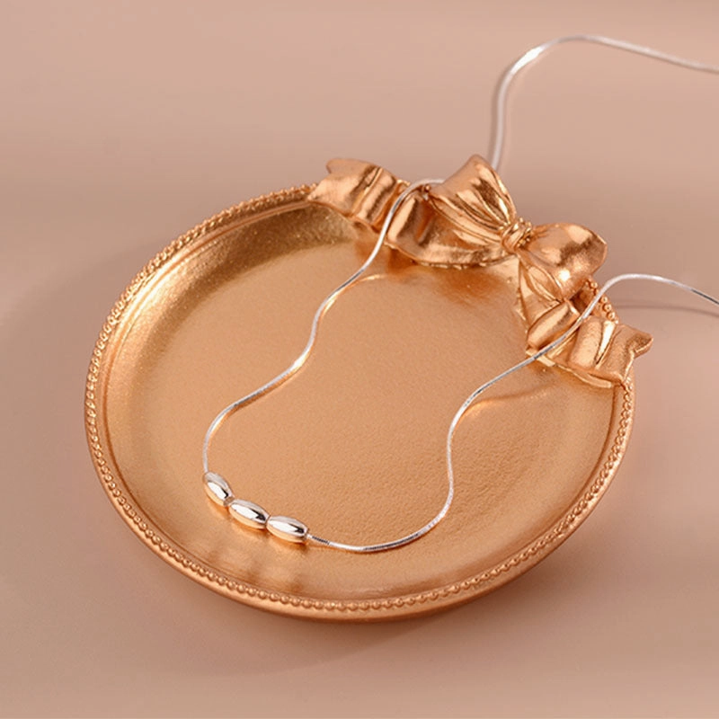 Wholesale 925 Silver Rice Grain Necklace