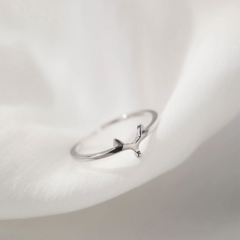 Wholesale 925 Sterling Silver Fox Open Ring