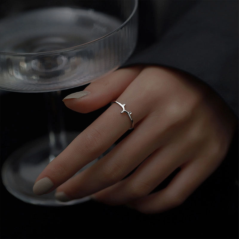 Wholesale 925 Sterling Silver Fox Open Ring