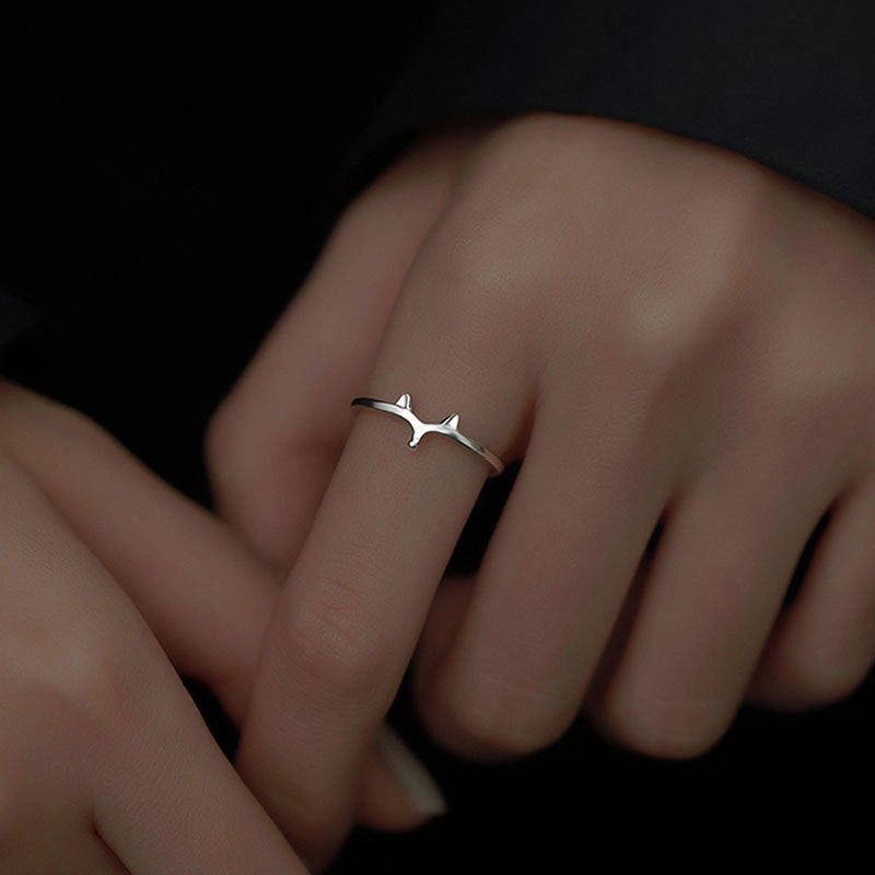 Wholesale 925 Sterling Silver Fox Open Ring