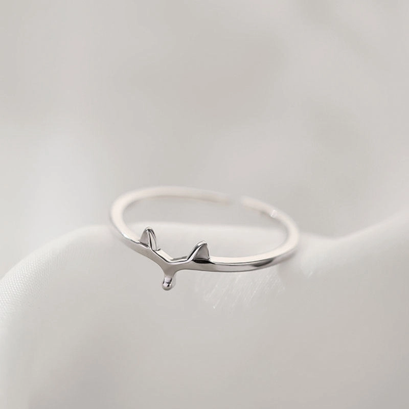 Wholesale 925 Sterling Silver Fox Open Ring
