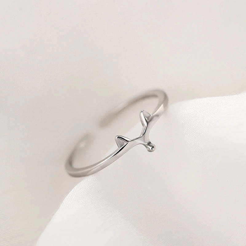 Wholesale 925 Sterling Silver Fox Open Ring