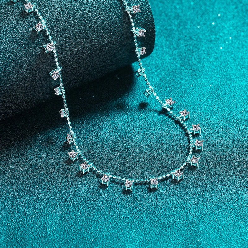Wholesale 925 Sterling Silver Moissanite Necklace
