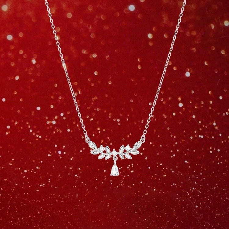 Wholesale 925 Sterling Silver Necklace Clavicle Chain