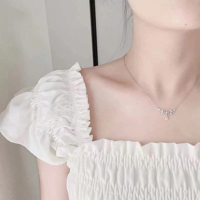 Wholesale 925 Sterling Silver Necklace Clavicle Chain