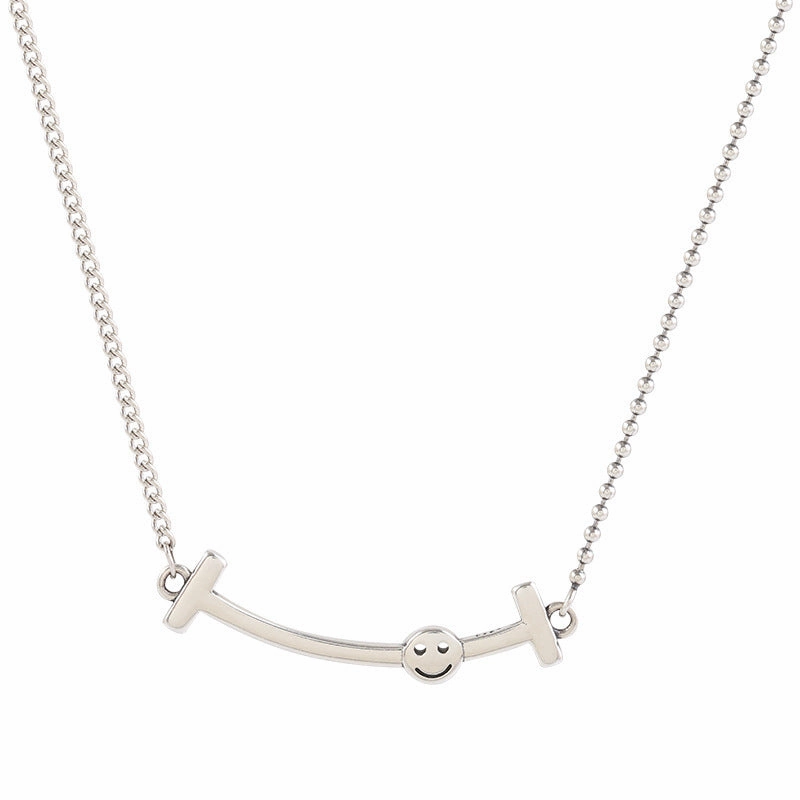 Wholesale 925 sterling silver necklace elephant hip hop lucky bean retro sweater clavicle chain