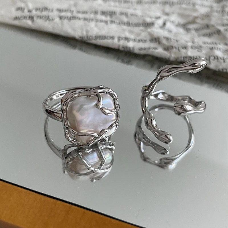 Wholesale 925 sterling silver pearl premium versatile ring