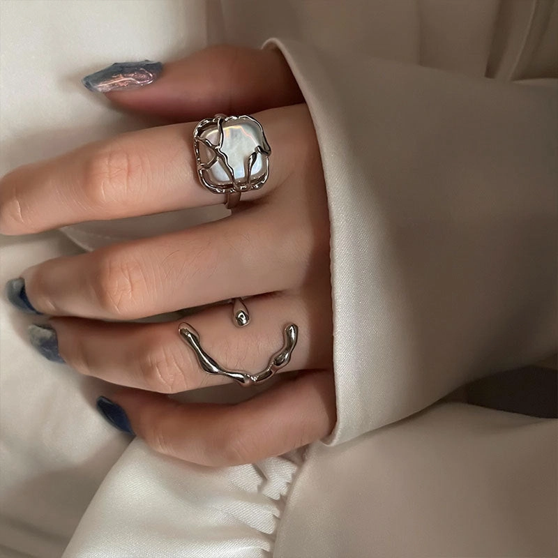 Wholesale 925 sterling silver pearl premium versatile ring