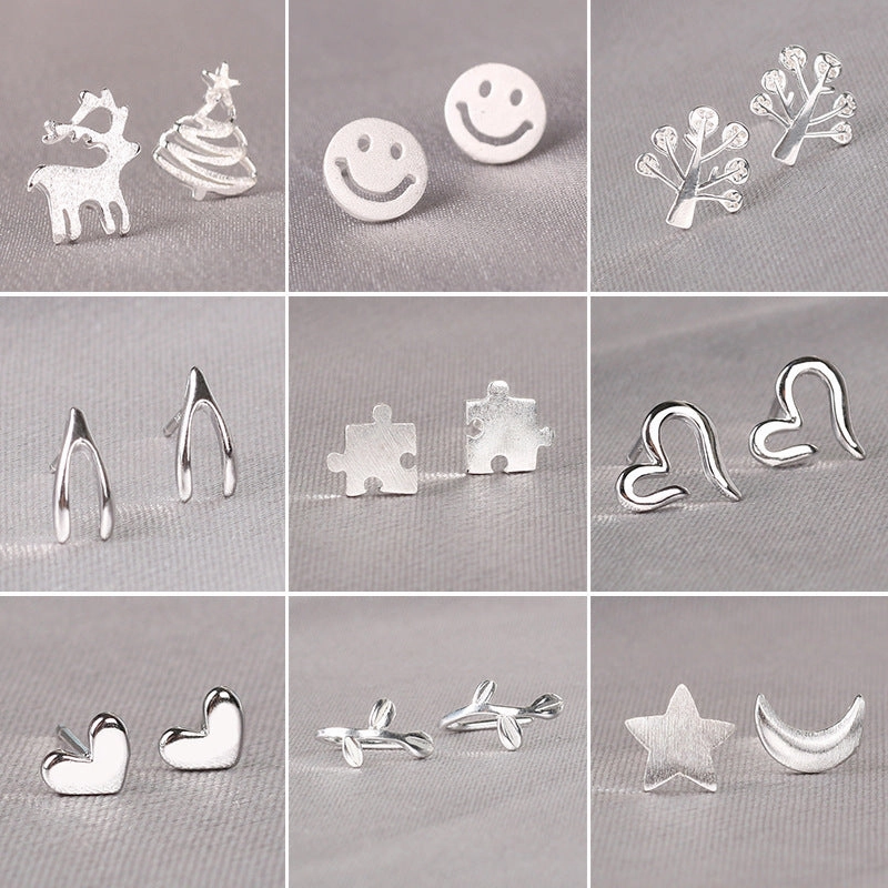 Wholesale 925 Sterling Silver Pin Mini Love Earrings