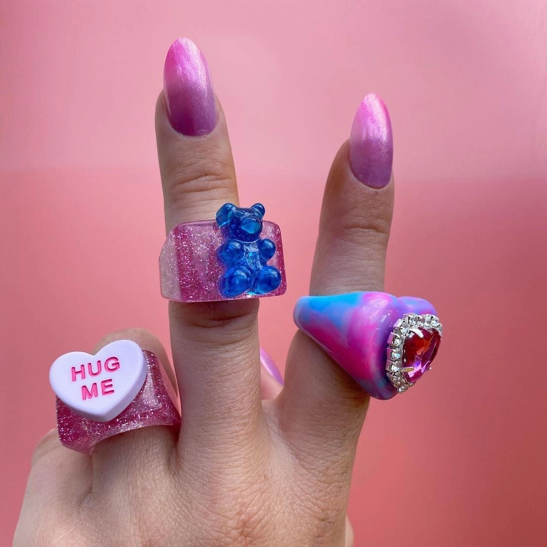 Wholesale Acrylic Bear Ring
