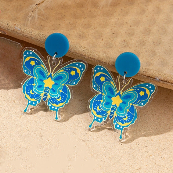 Wholesale Acrylic Butterfly Earrings