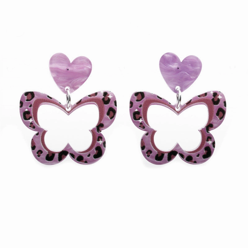 Wholesale Acrylic Butterfly Earrings