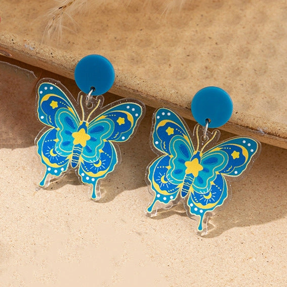 Wholesale Acrylic Butterfly Earrings