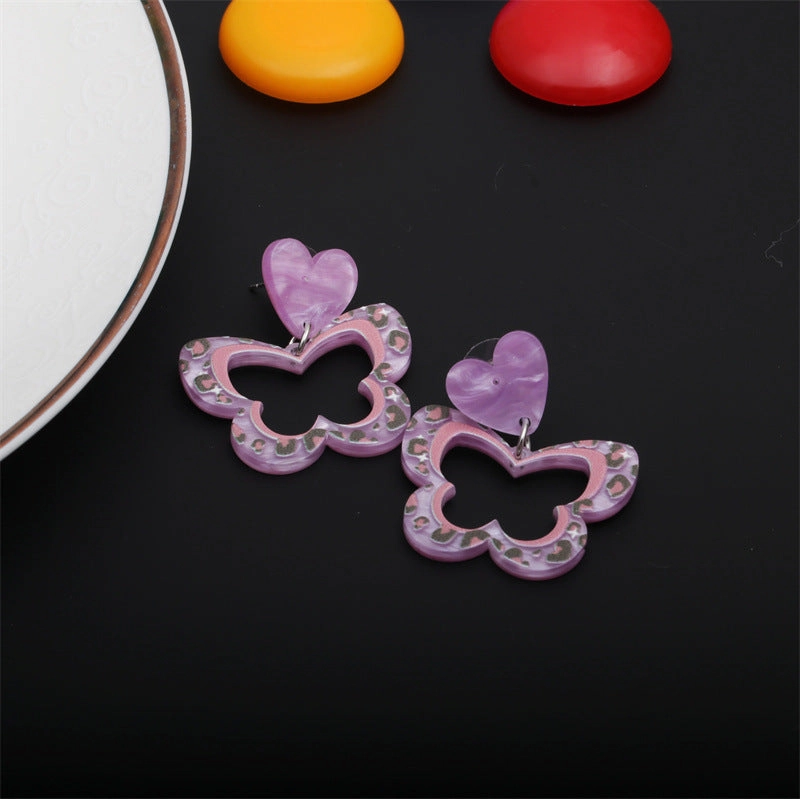 Wholesale Acrylic Butterfly Earrings