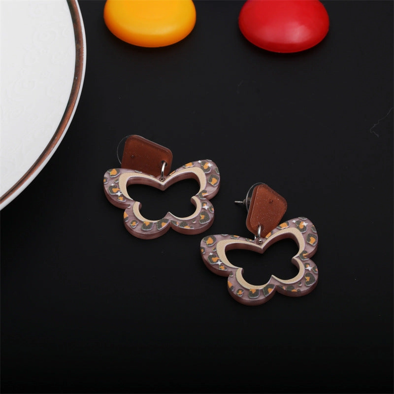 Wholesale Acrylic Butterfly Earrings