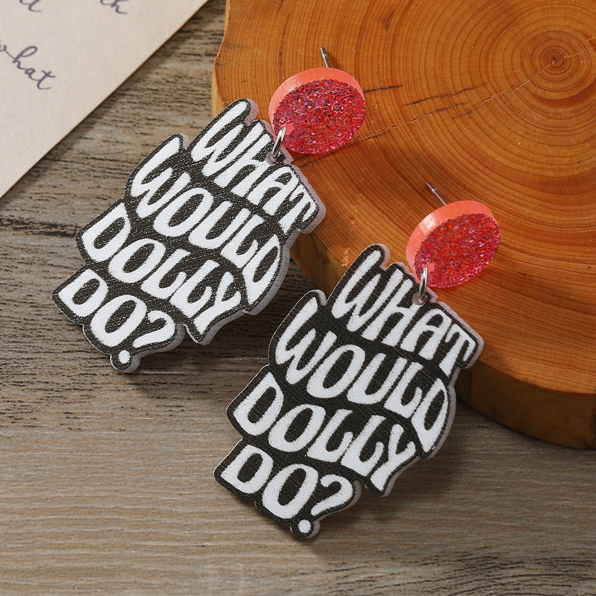 Wholesale Acrylic Cow Boots Western Cowboy Hat Earrings