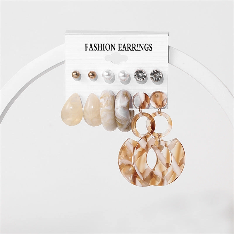 Wholesale Acrylic Earrings Stud Set