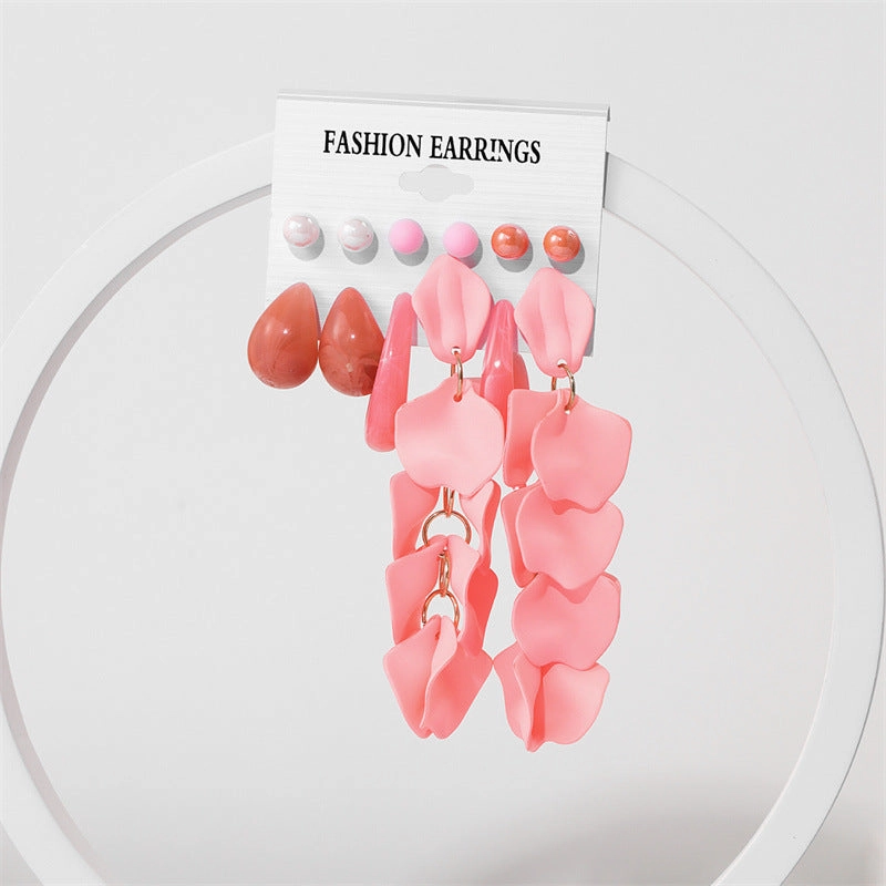 Wholesale Acrylic Earrings Stud Set
