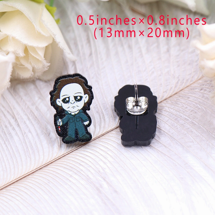 Wholesale Acrylic Film Character Earrings
