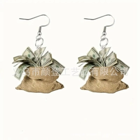Wholesale Acrylic Flat Section Earrings