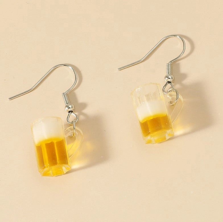 Wholesale Acrylic Fruit and Leaf Pendant Earrings