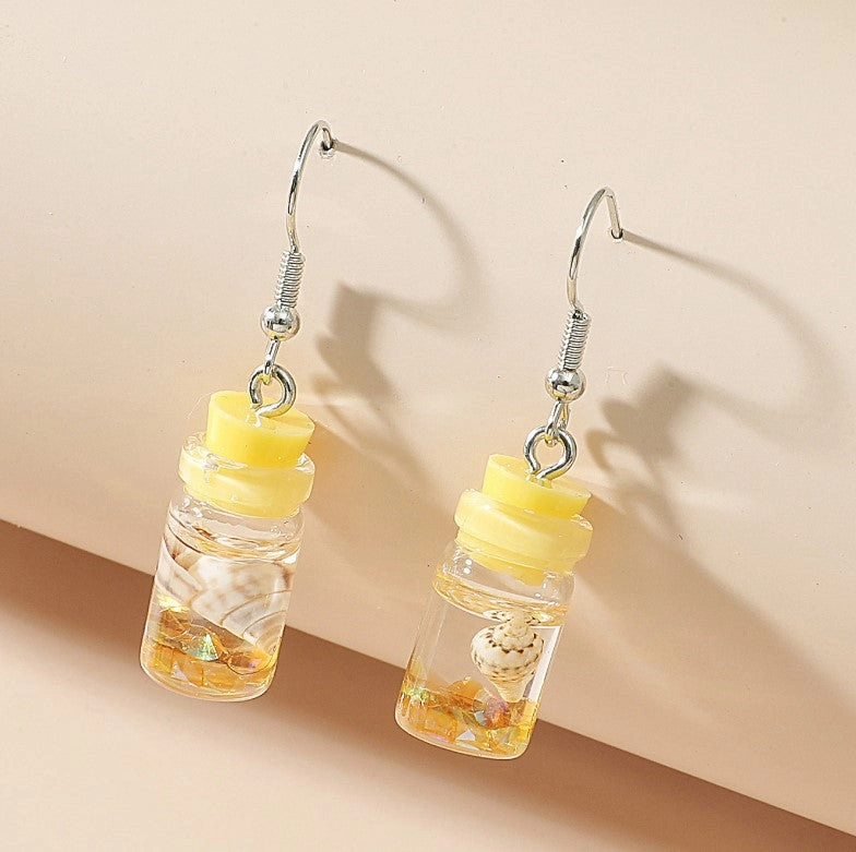 Wholesale Acrylic Fruit and Leaf Pendant Earrings