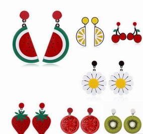 Wholesale Acrylic Fruit Earrings