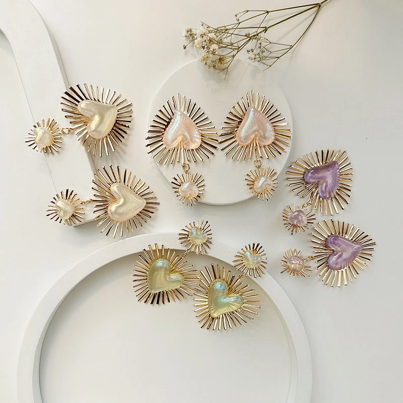 Wholesale Acrylic Love Earrings