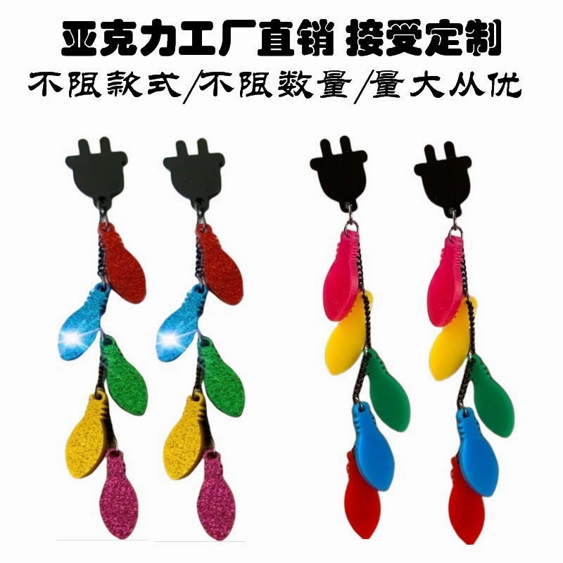 Wholesale Acrylic Love Valentine's Day Series Peach Heart Palm Hug Simple Retro Temperament Earrings