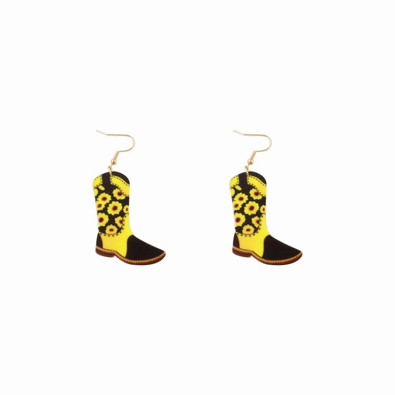 Wholesale Acrylic Matador Sunflower Earrings